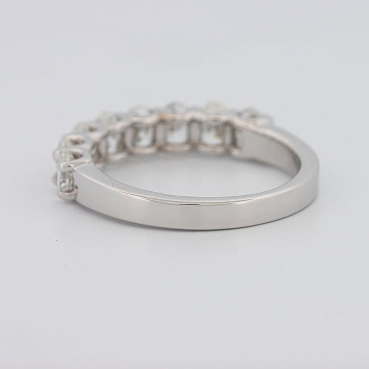 8 Half Oval Floating Eternity Ring - ZIZOV DIAMONDS