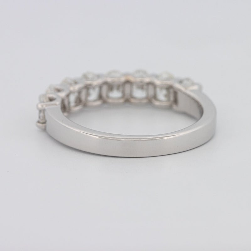 8 Half Oval Floating Eternity Ring - ZIZOV DIAMONDS