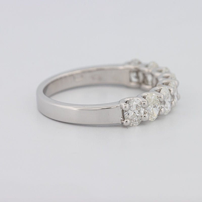 8 Half Oval Floating Eternity Ring - ZIZOV DIAMONDS