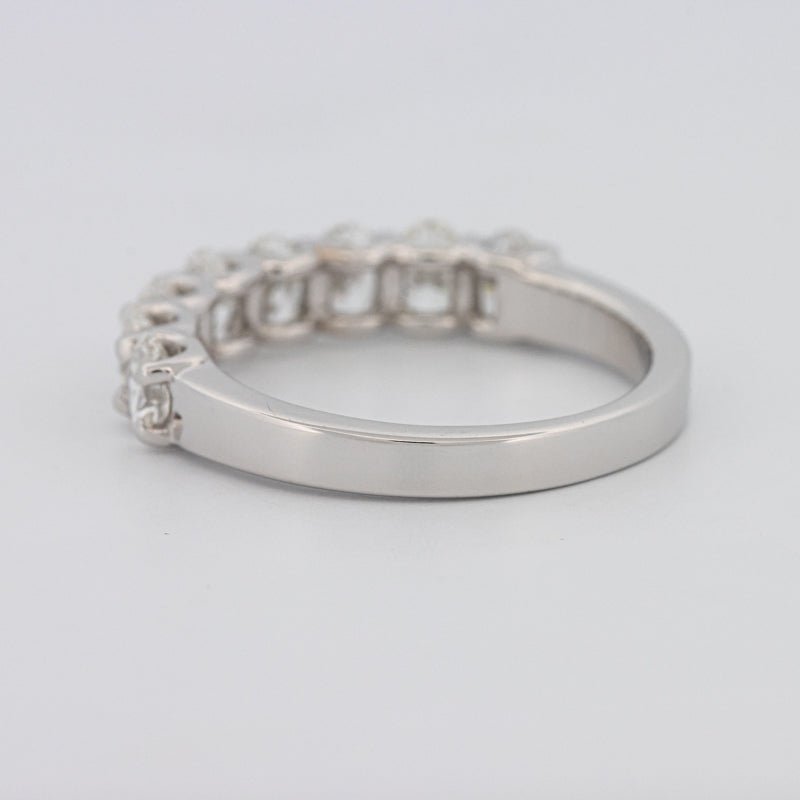 8 Half Oval Floating Eternity Ring - ZIZOV DIAMONDS