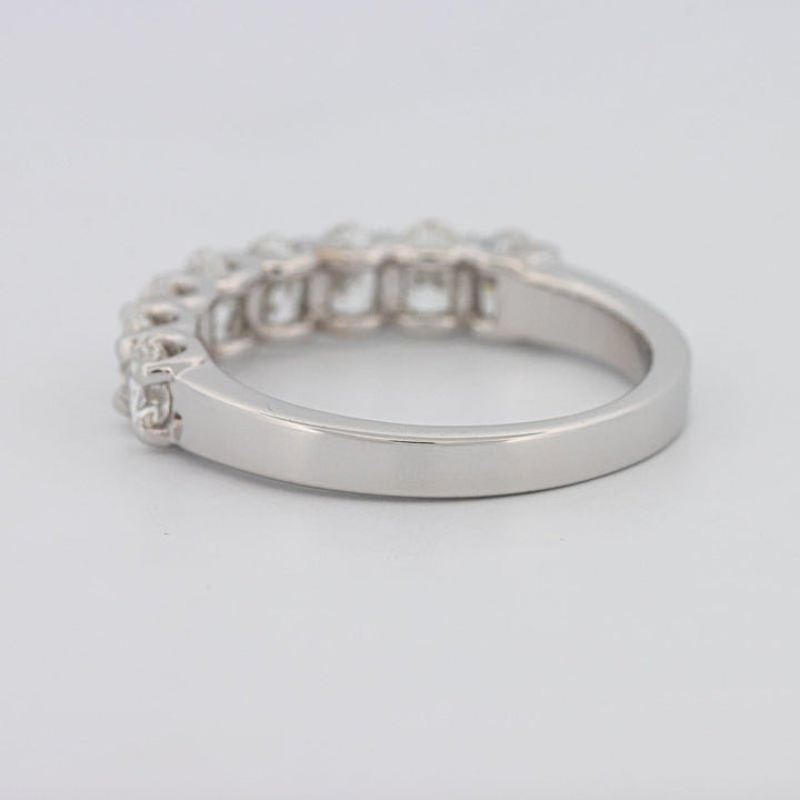 8 Half Oval Floating Eternity Ring - ZIZOV DIAMONDS