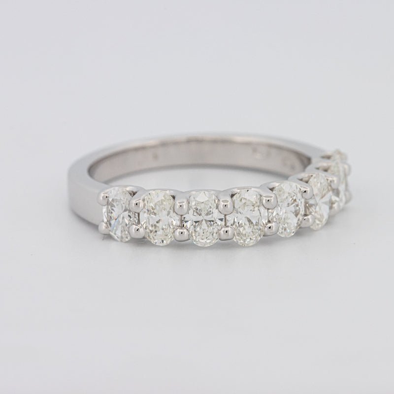 8 Half Oval Floating Eternity Ring - ZIZOV DIAMONDS