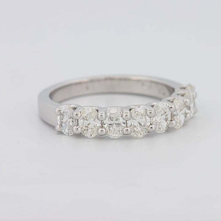 8 Half Oval Floating Eternity Ring - ZIZOV DIAMONDS