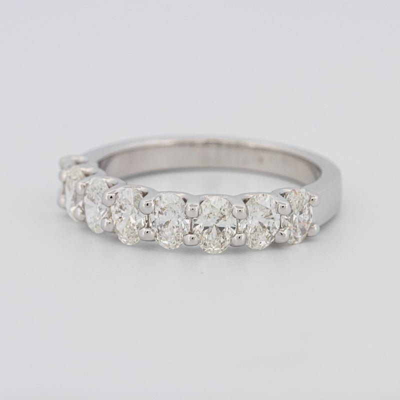 8 Half Oval Floating Eternity Ring - ZIZOV DIAMONDS