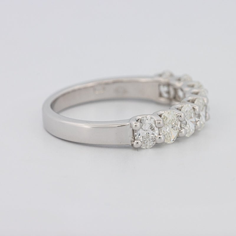 8 Half Oval Floating Eternity Ring - ZIZOV DIAMONDS
