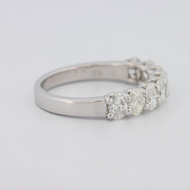 8 Half Oval Floating Eternity Ring - ZIZOV DIAMONDS