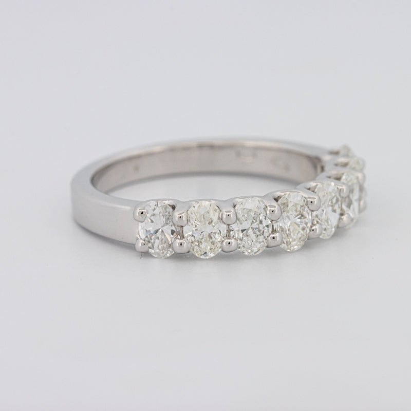 8 Half Oval Floating Eternity Ring - ZIZOV DIAMONDS