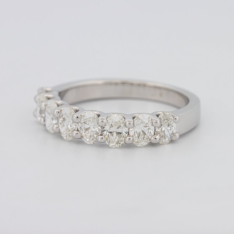 8 Half Oval Floating Eternity Ring - ZIZOV DIAMONDS