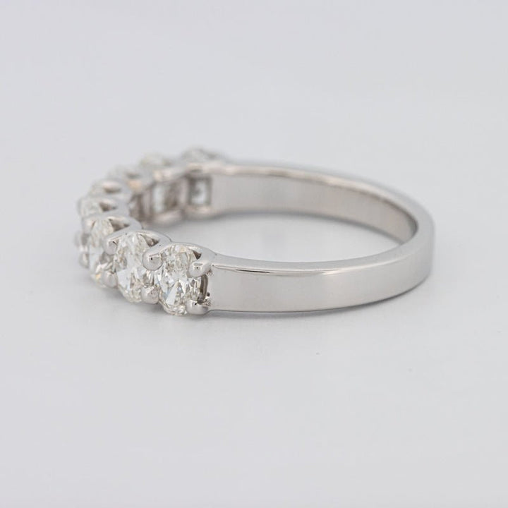 8 Half Oval Floating Eternity Ring - ZIZOV DIAMONDS