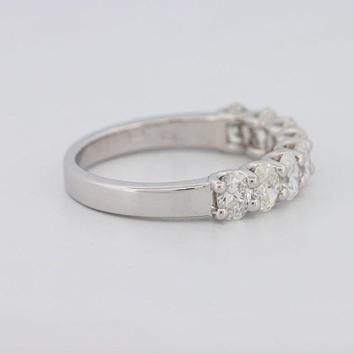 8 Half Oval Floating Eternity Ring - ZIZOV DIAMONDS