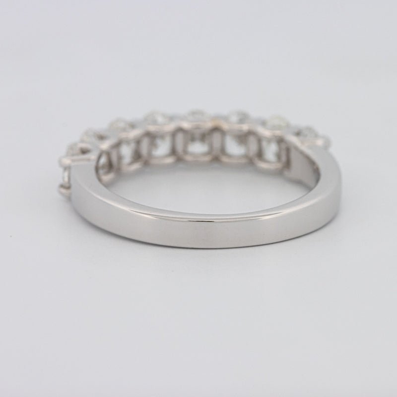 8 Half Oval Floating Eternity Ring - ZIZOV DIAMONDS