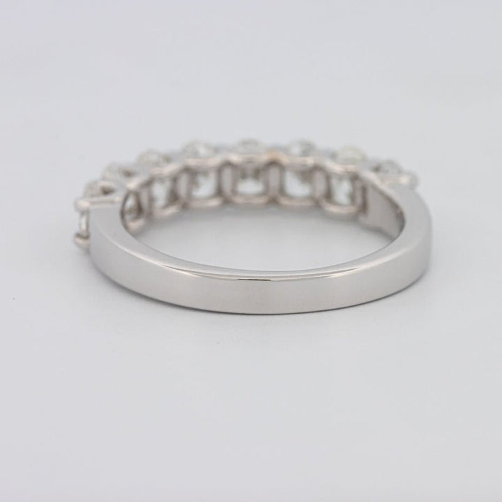 8 Half Oval Floating Eternity Ring - ZIZOV DIAMONDS