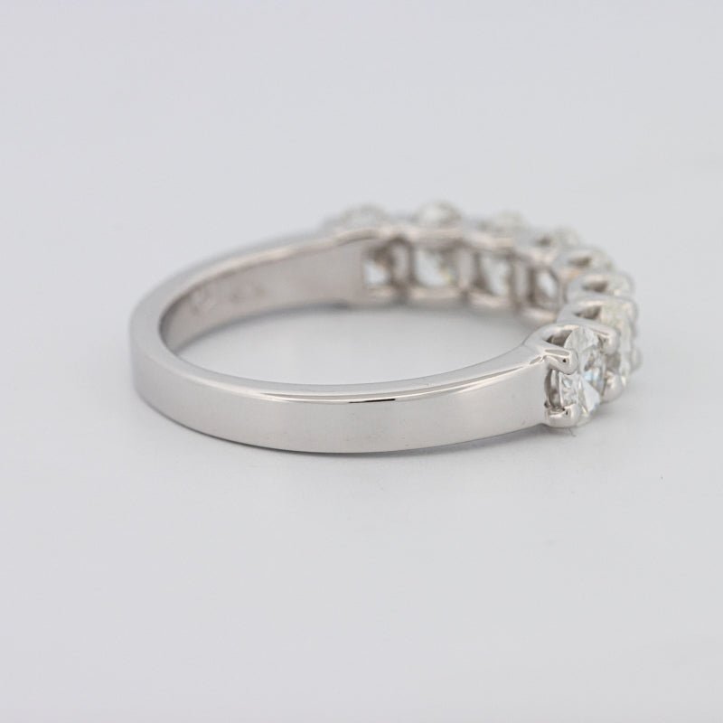 8 Half Oval Floating Eternity Ring - ZIZOV DIAMONDS