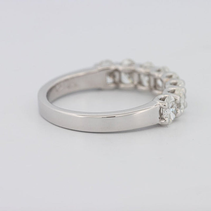 8 Half Oval Floating Eternity Ring - ZIZOV DIAMONDS