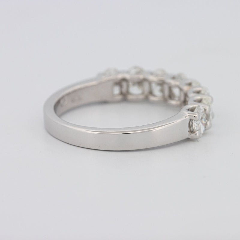 8 Half Oval Floating Eternity Ring - ZIZOV DIAMONDS