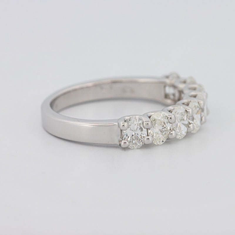 8 Half Oval Floating Eternity Ring - ZIZOV DIAMONDS