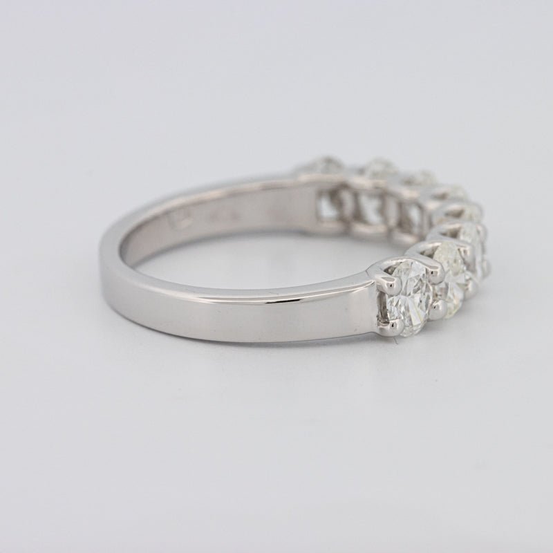 8 Half Oval Floating Eternity Ring - ZIZOV DIAMONDS