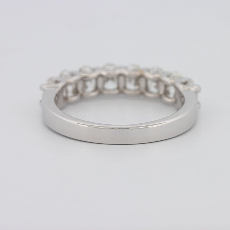 8 Half Oval Floating Eternity Ring - ZIZOV DIAMONDS