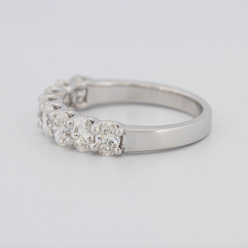 8 Half Oval Floating Eternity Ring - ZIZOV DIAMONDS