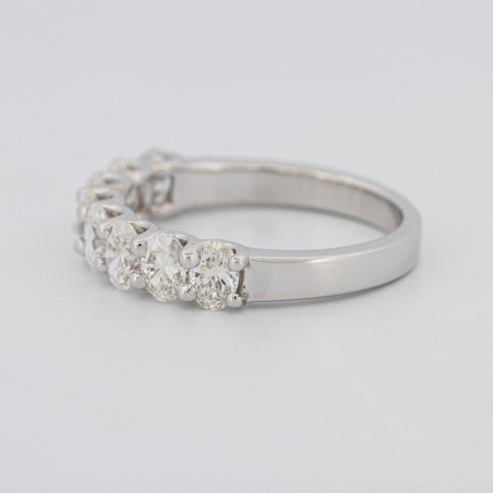8 Half Oval Floating Eternity Ring - ZIZOV DIAMONDS