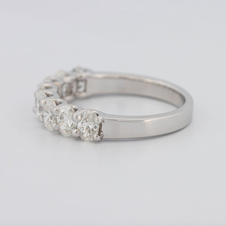 8 Half Oval Floating Eternity Ring - ZIZOV DIAMONDS