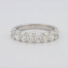8 Half Oval Floating Eternity Ring - ZIZOV DIAMONDS