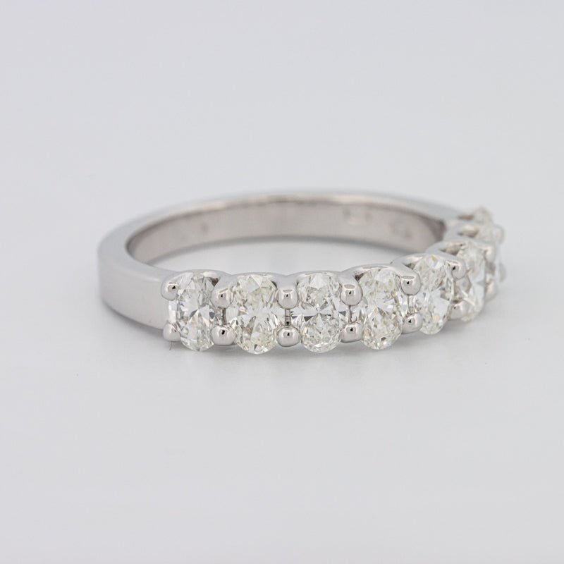 8 Half Oval Floating Eternity Ring - ZIZOV DIAMONDS