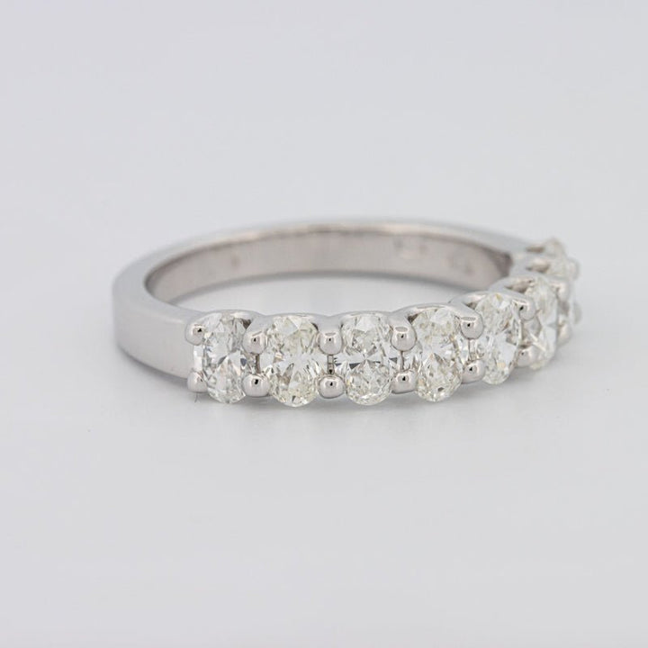 8 Half Oval Floating Eternity Ring - ZIZOV DIAMONDS