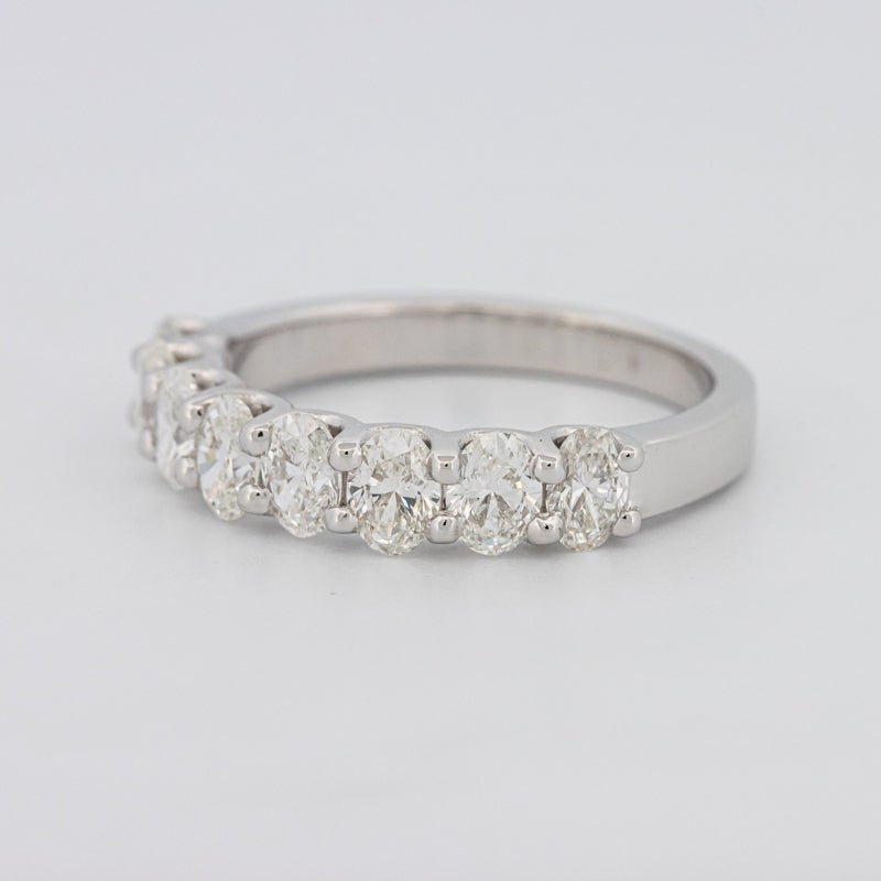 8 Half Oval Floating Eternity Ring - ZIZOV DIAMONDS