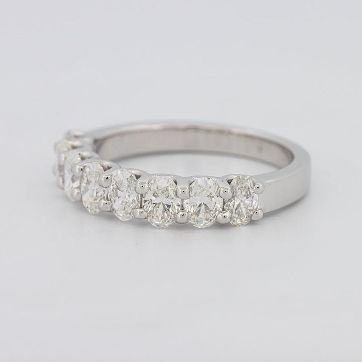 8 Half Oval Floating Eternity Ring - ZIZOV DIAMONDS