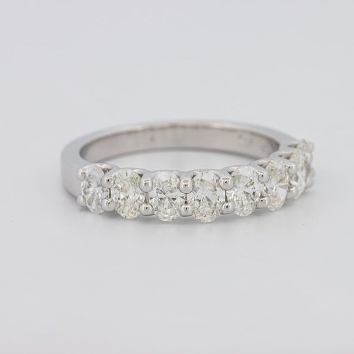 8 Half Oval Floating Eternity Ring - ZIZOV DIAMONDS
