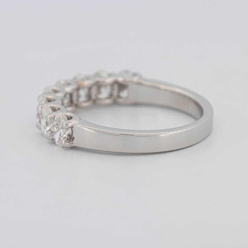 8 Half Oval Floating Eternity Ring - ZIZOV DIAMONDS