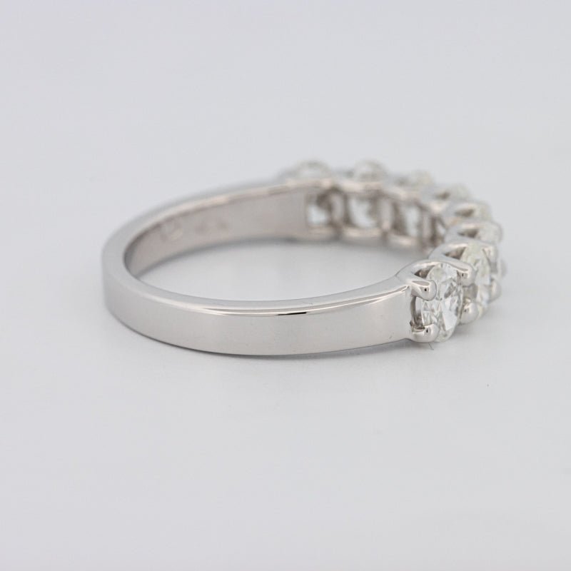 8 Half Oval Floating Eternity Ring - ZIZOV DIAMONDS