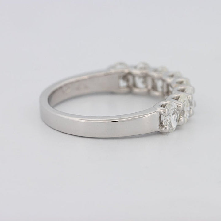 8 Half Oval Floating Eternity Ring - ZIZOV DIAMONDS