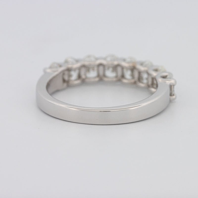 8 Half Oval Floating Eternity Ring - ZIZOV DIAMONDS