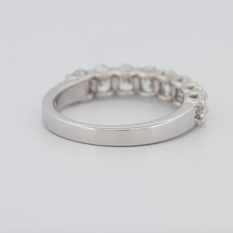 8 Half Oval Floating Eternity Ring - ZIZOV DIAMONDS