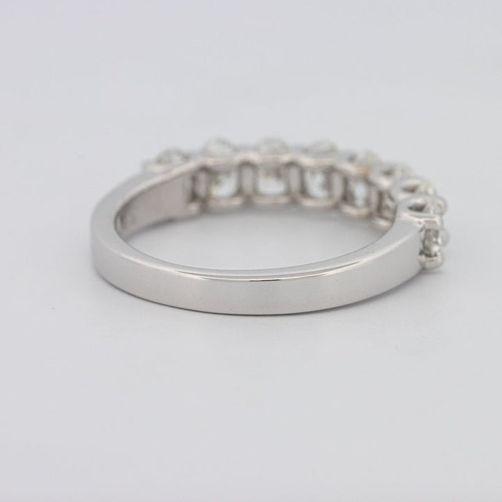 8 Half Oval Floating Eternity Ring - ZIZOV DIAMONDS