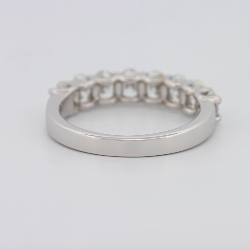 8 Half Oval Floating Eternity Ring - ZIZOV DIAMONDS