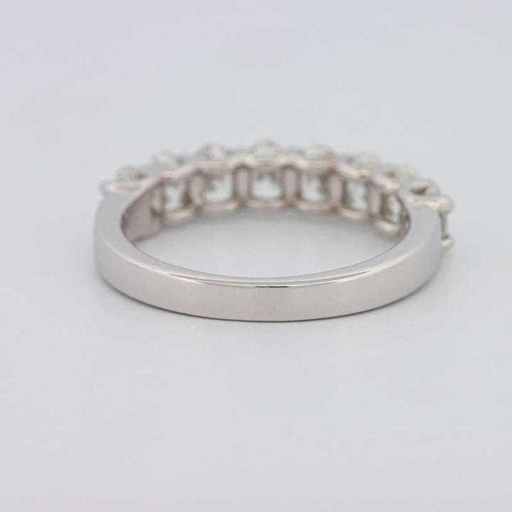 8 Half Oval Floating Eternity Ring - ZIZOV DIAMONDS