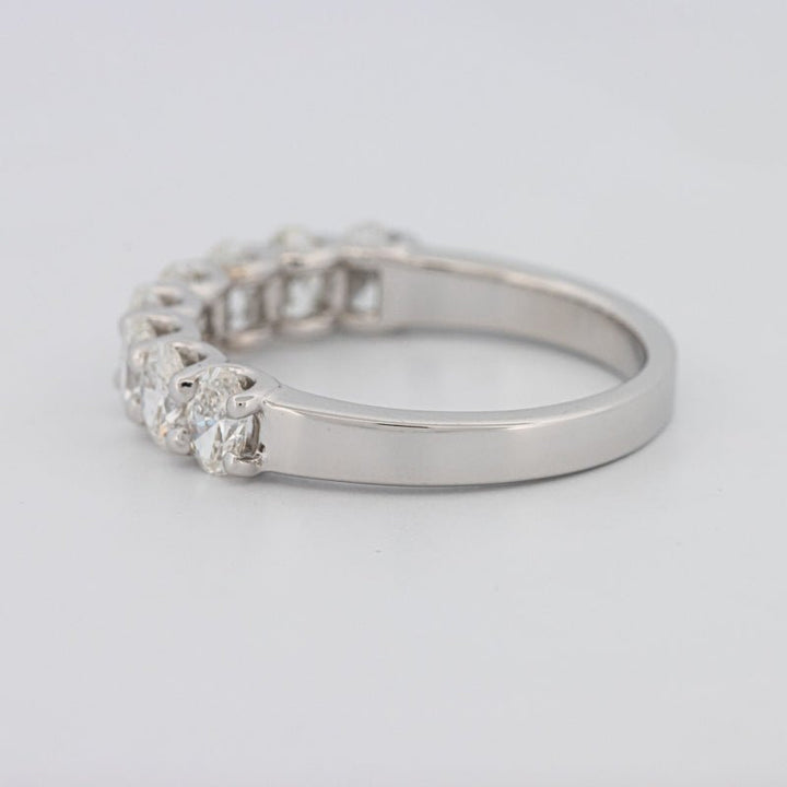 8 Half Oval Floating Eternity Ring - ZIZOV DIAMONDS
