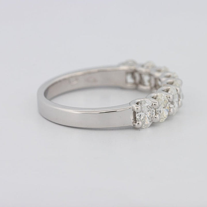 8 Half Oval Floating Eternity Ring - ZIZOV DIAMONDS