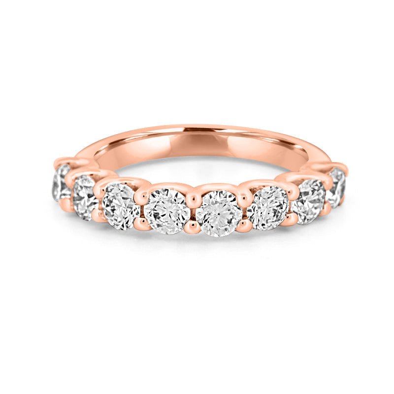 8 Half Round Floating Eternity Ring - ZIZOV DIAMONDS