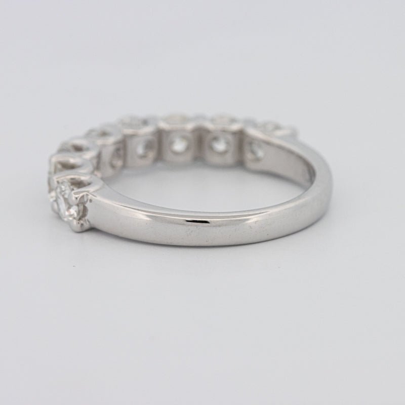 8 Half Round Floating Eternity Ring - ZIZOV DIAMONDS