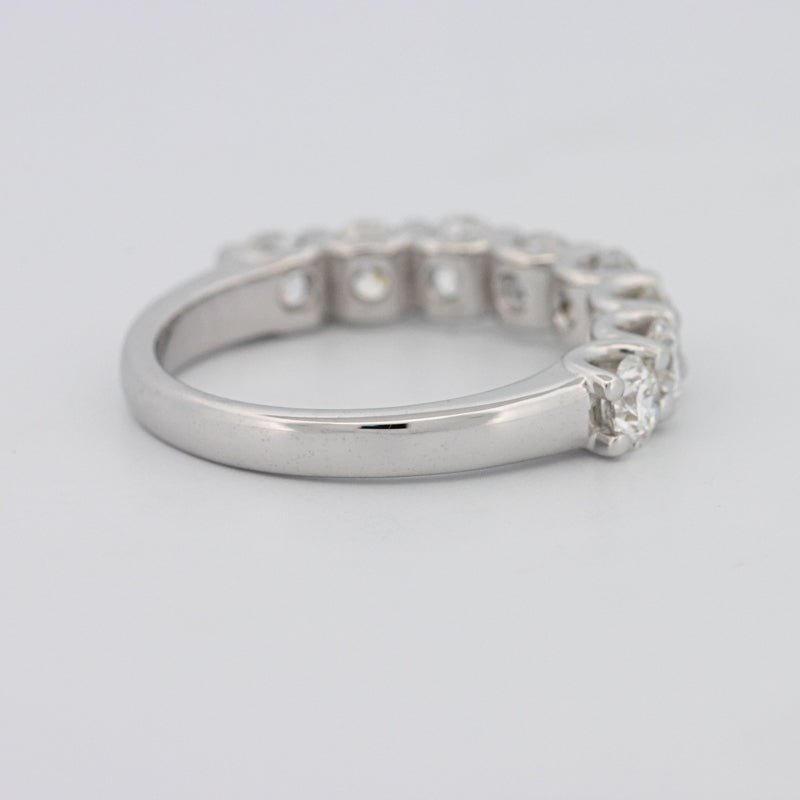 8 Half Round Floating Eternity Ring - ZIZOV DIAMONDS