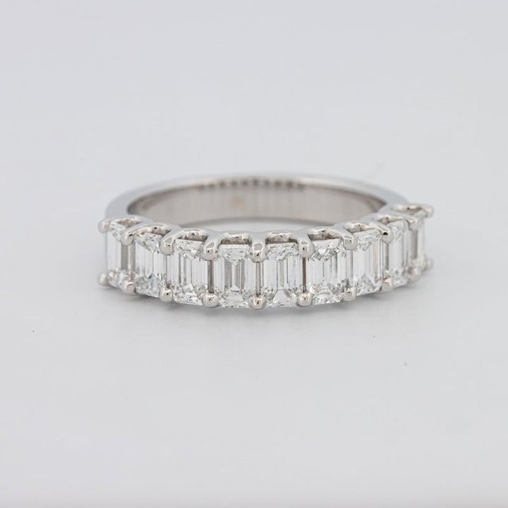 9 Half Emerald Eternity Ring - ZIZOV DIAMONDS