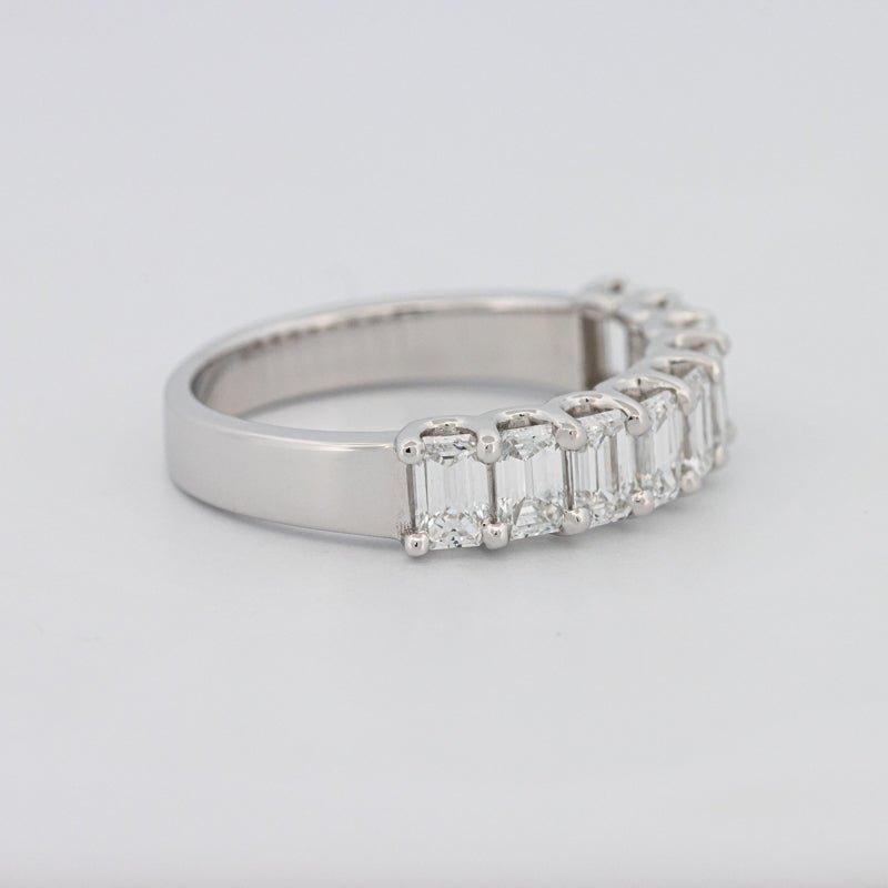 9 Half Emerald Eternity Ring - ZIZOV DIAMONDS