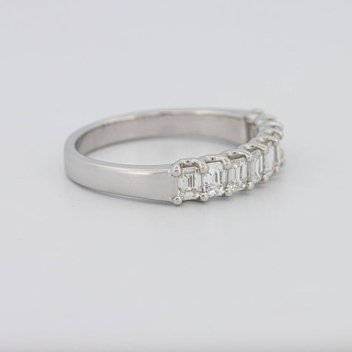 9 Half Emerald Eternity Ring - ZIZOV DIAMONDS