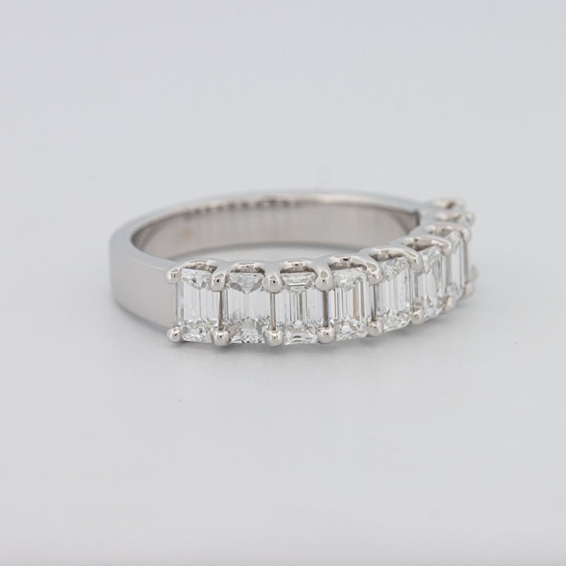 9 Half Emerald Eternity Ring - ZIZOV DIAMONDS