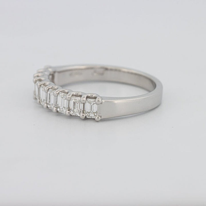 9 Half Emerald Eternity Ring - ZIZOV DIAMONDS