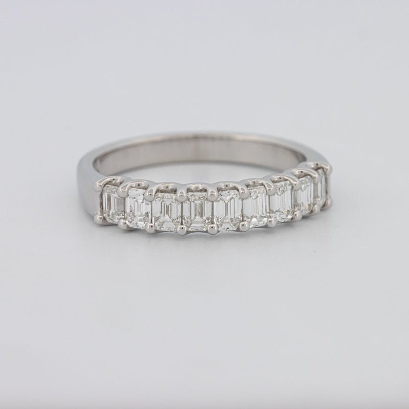 9 Half Emerald Eternity Ring - ZIZOV DIAMONDS